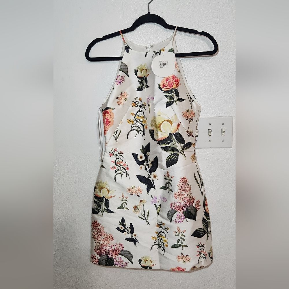 New T.Lulah White Floral Mini Dress Size XS